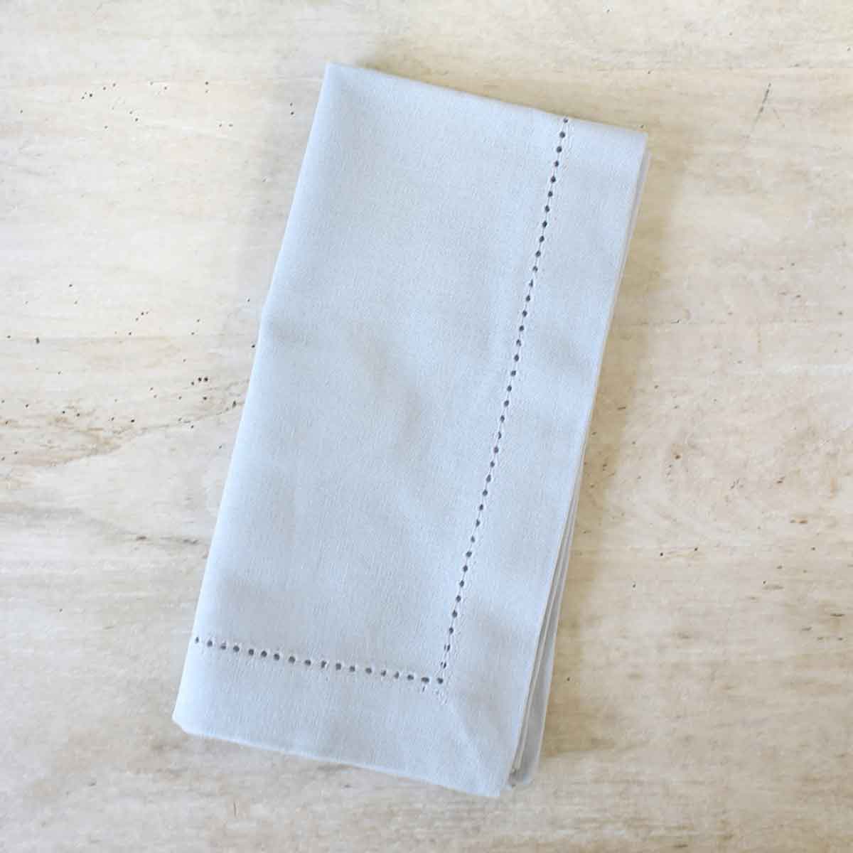 Hemstitch Napkin Light Gray 18x18