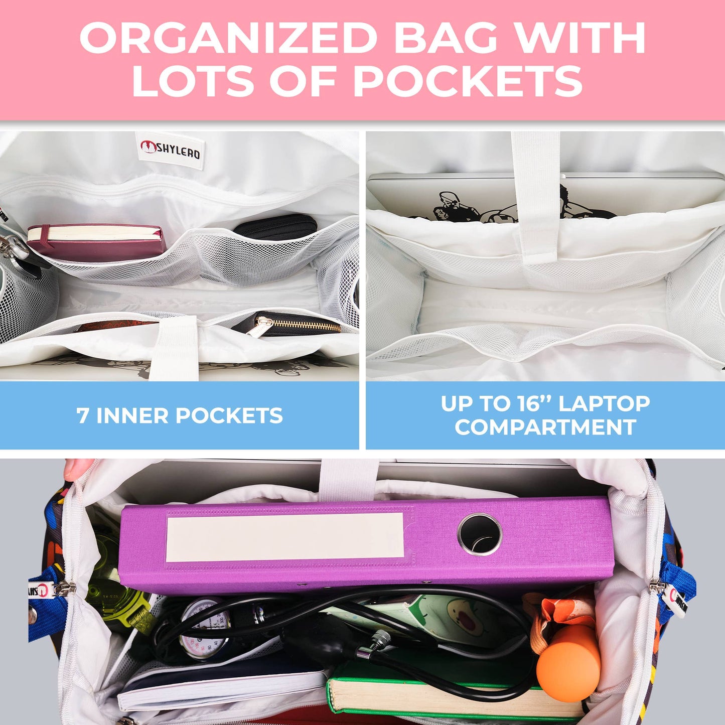 Nurse Bag and Utility Tote|Waterproof | Black Bee Hive