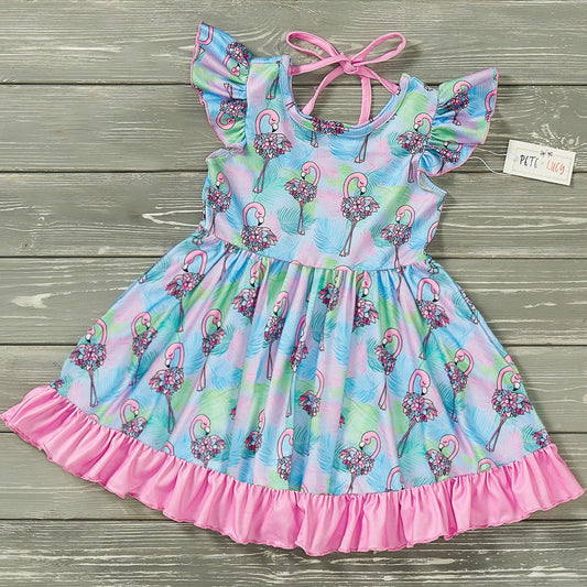 Flowery Flamingo Dress