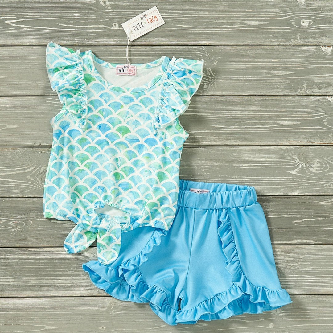 Marvelous Mermaid Shorts Set