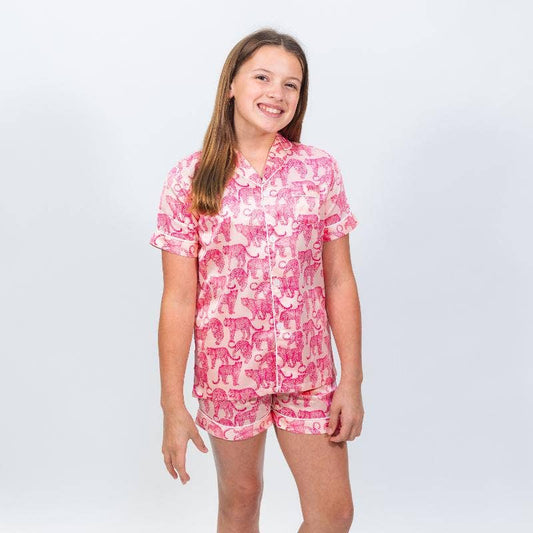 Kids Call of the Wild Silky Satin Pajama Short Set