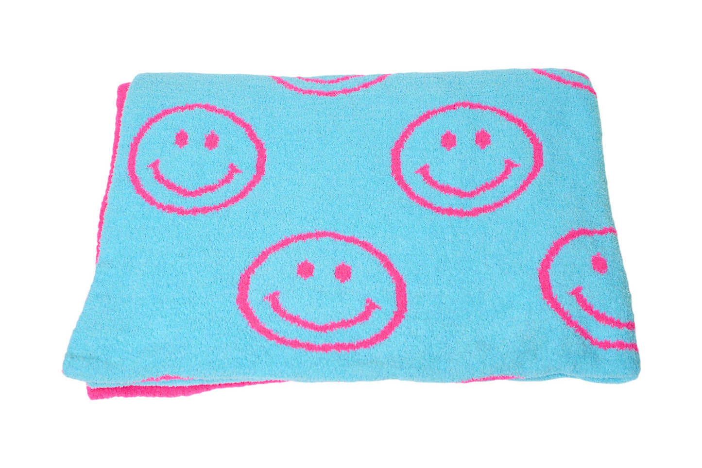 Smiley & Lightning Plush Throw Blankets - 4 styles!