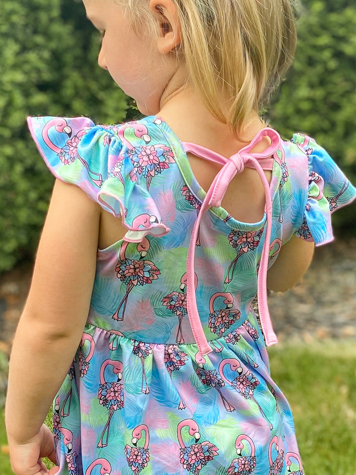 Flowery Flamingo Dress