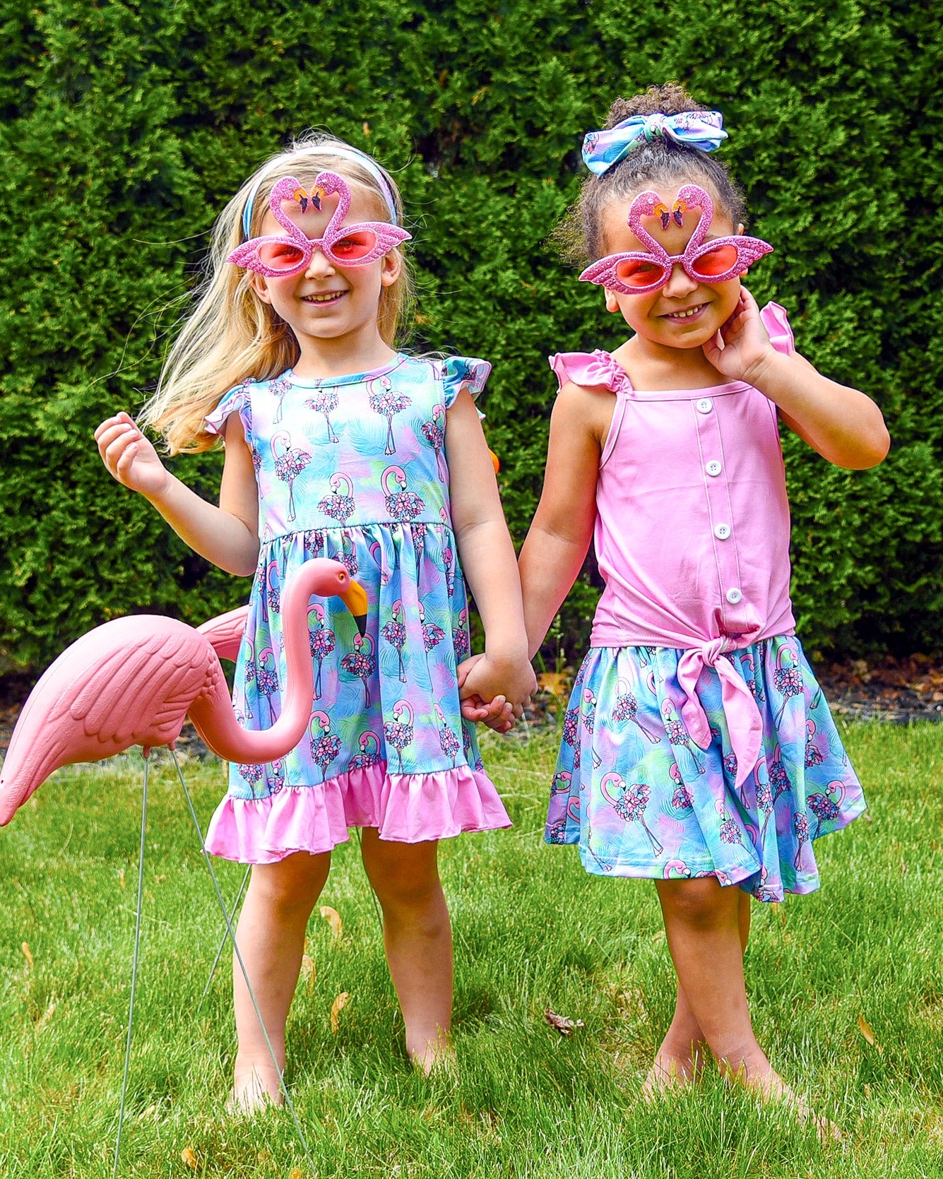 Flowery Flamingo Dress