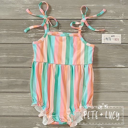 Summertime Striped Romper