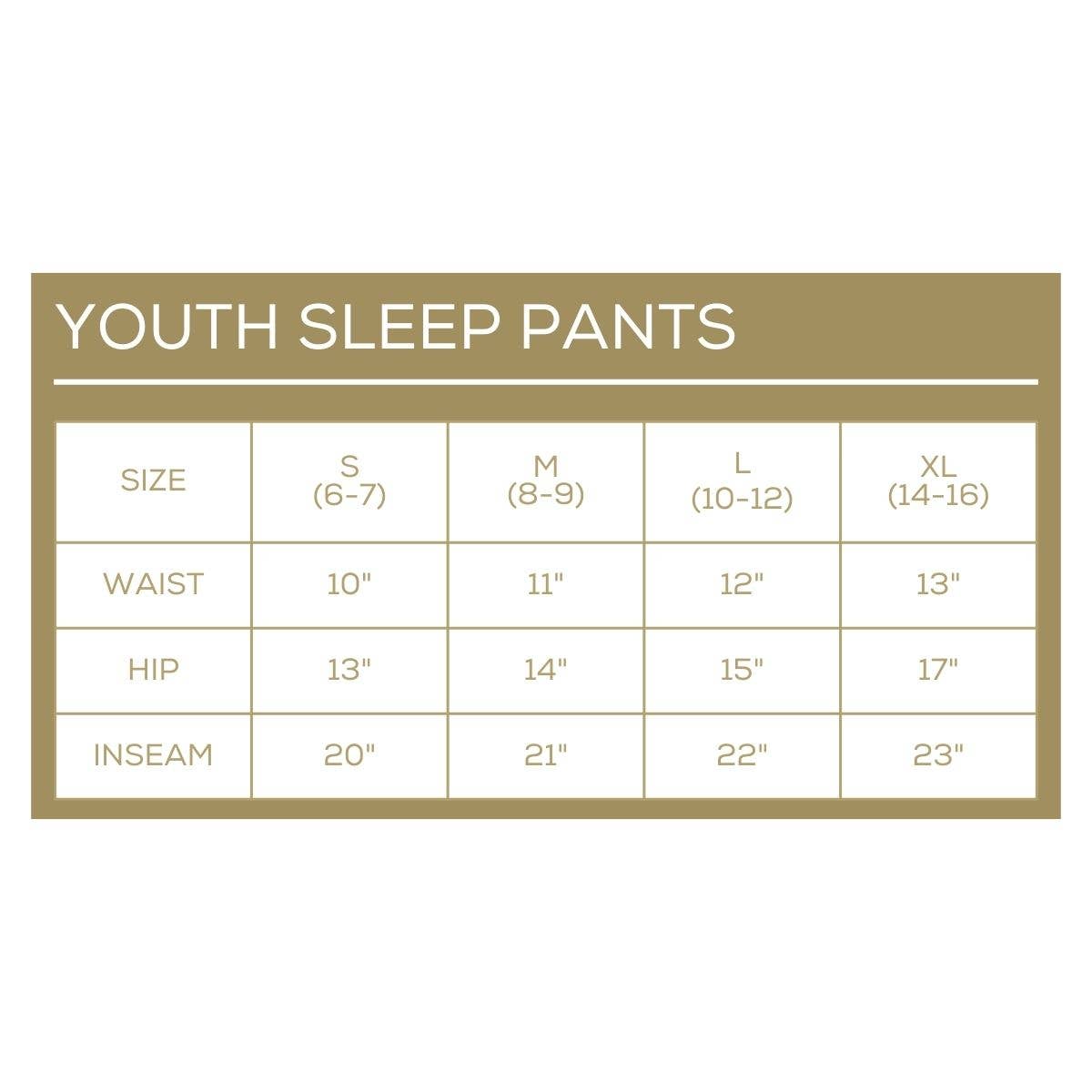 Youth Jolly Santa Sleep Pants   Misty Blue/True Red   -Asst.