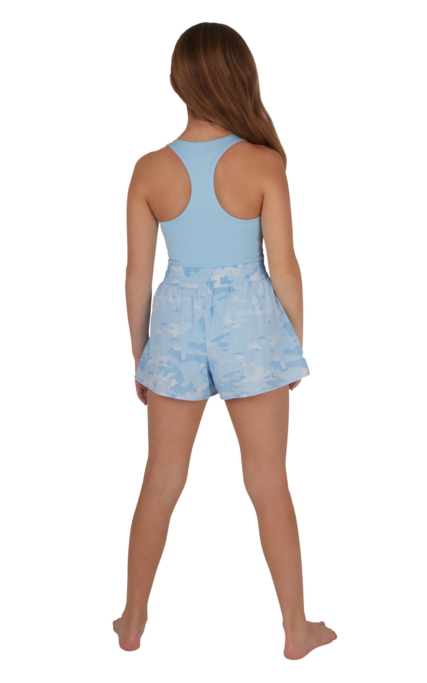 Elise Girls Hybrid Romper with Side Seam Pockets