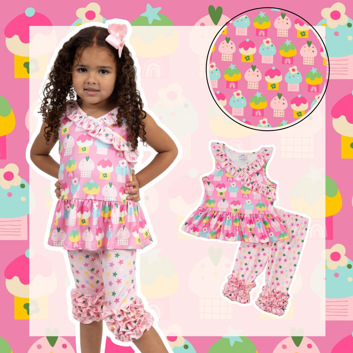 Cute As a Cupcake Capri Set