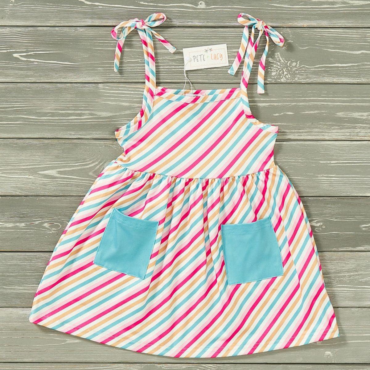 Striped Rainbow Dress