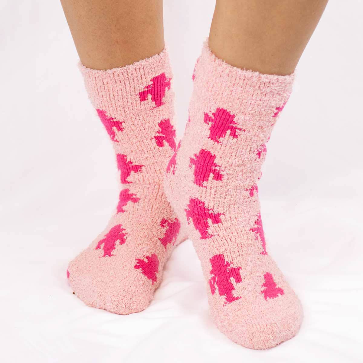 Women's Nutcracker Snuggle Socks   Pink   One Size