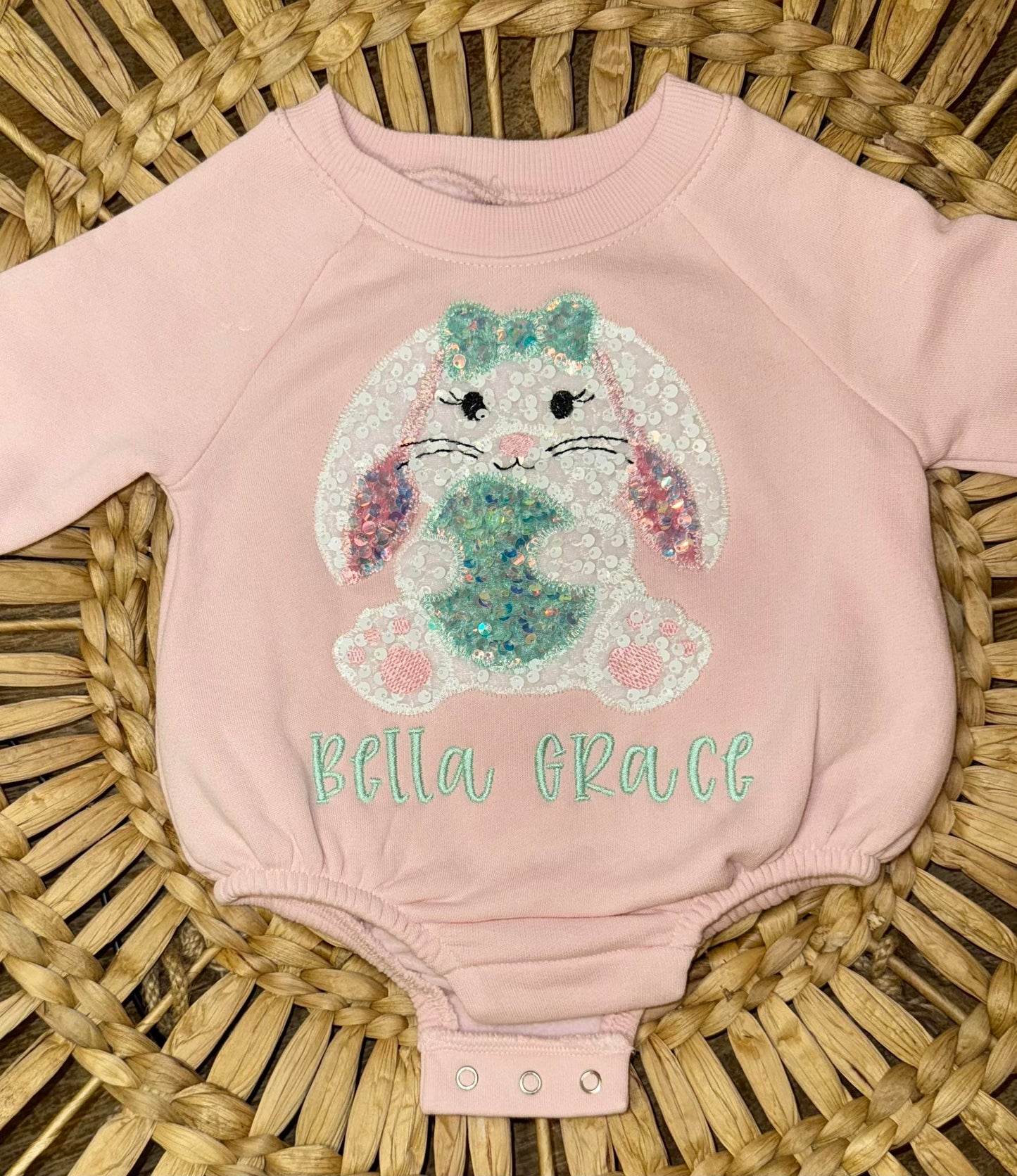 Spring Bunny Bubble or Sweatshirt