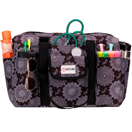 Nurse Bag and Utility Tote | Waterproof | Snowflakes