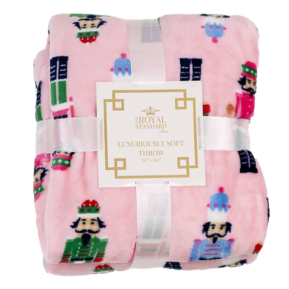 Nutcracker March Throw   Pink/Multi   50x60