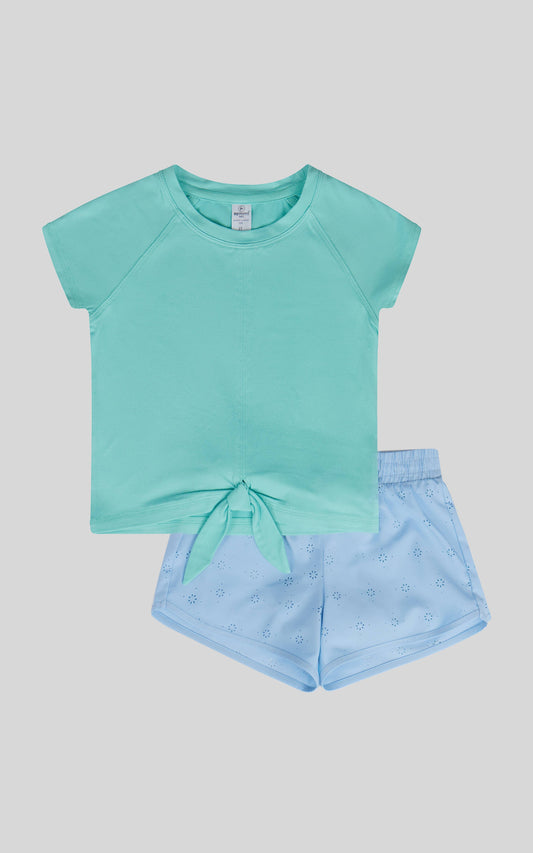 Sloan Toddler Girls Soft T Shirt and Running Short Set