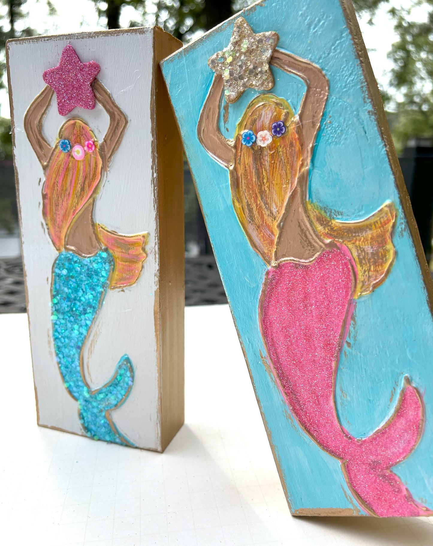 Glitter mermaid | coastal beach nautical under the sea Ariel