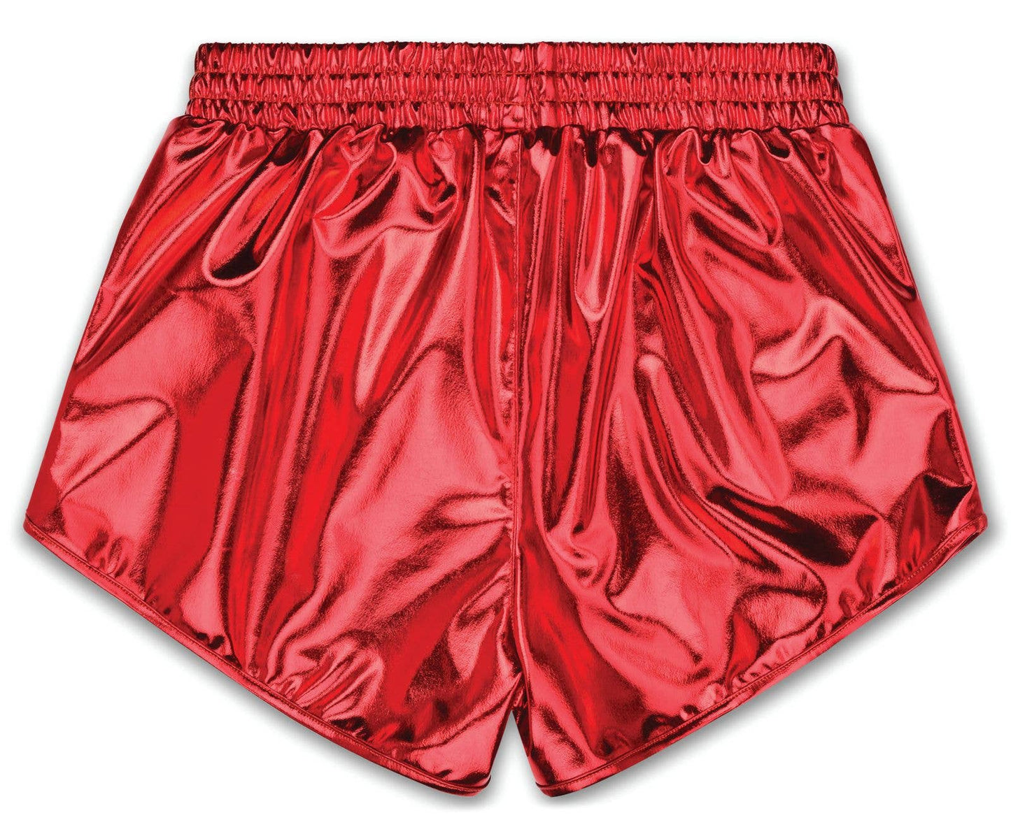 Red Metallic Shorts