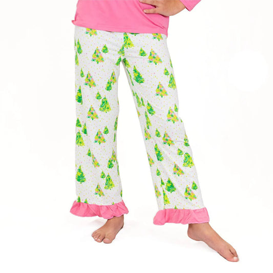 Girls Christmas tree sleep pants