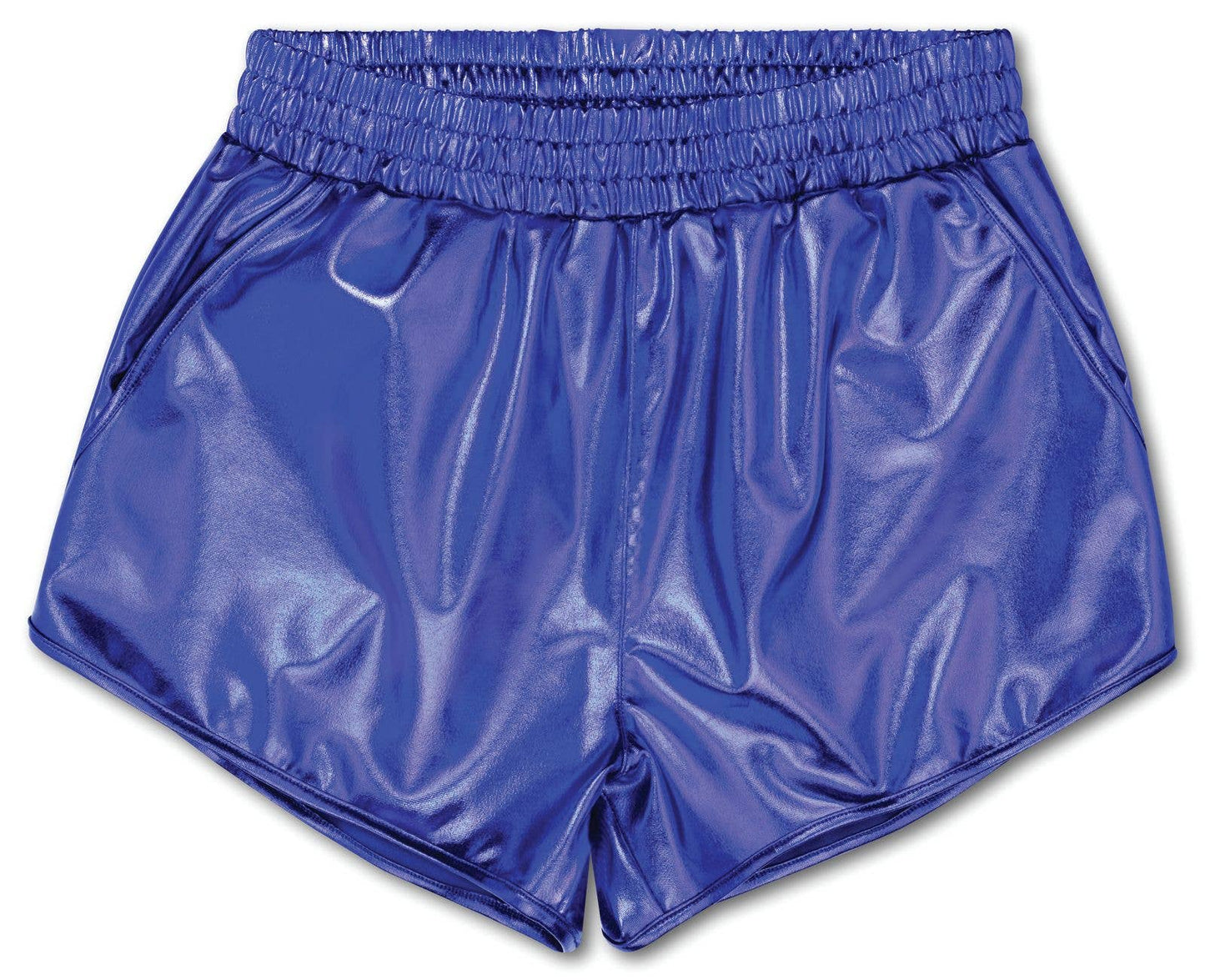 Blue Metallic Shorts